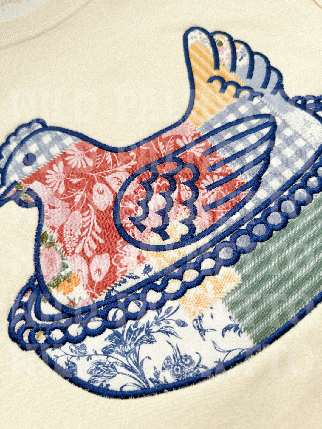 HEN ON NEST EMBROIDERED TEE *CUSTOMIZABLE*