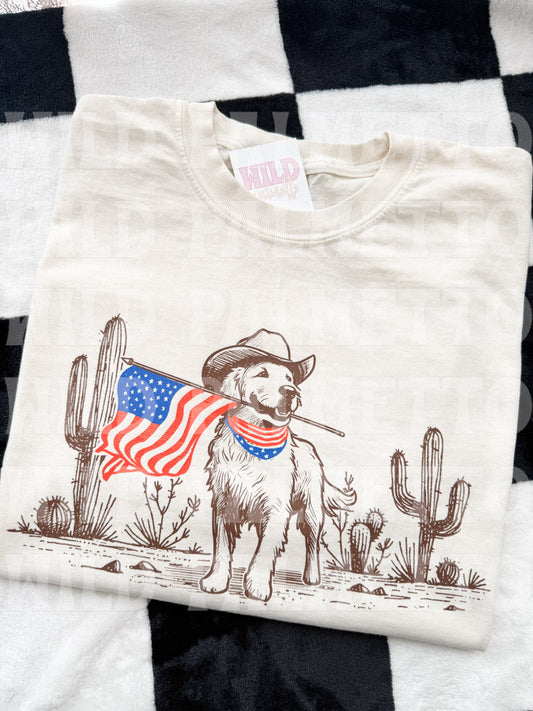 PATRIOTIC DOG TEE