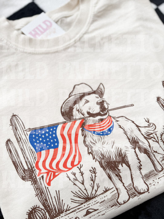PATRIOTIC DOG TEE