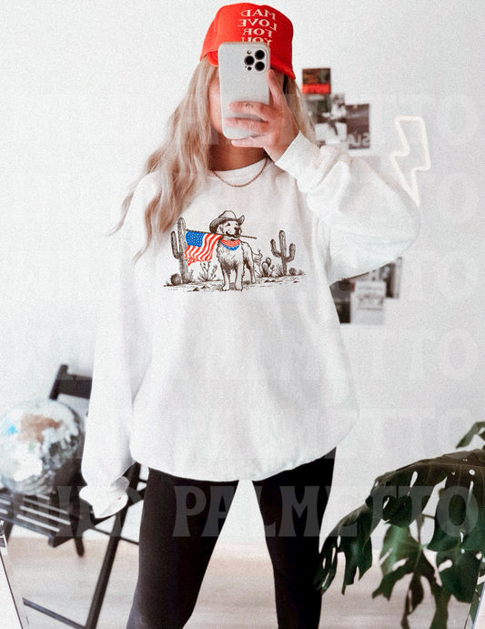 PATRIOTIC DOG SWEATSHIRT