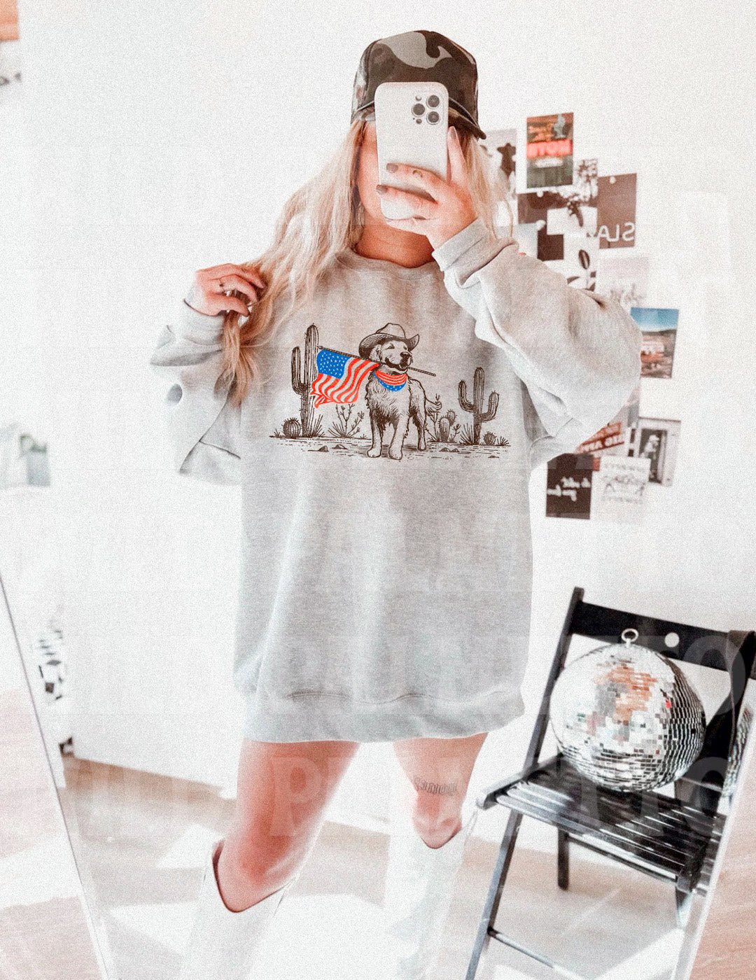 PATRIOTIC DOG SWEATSHIRT