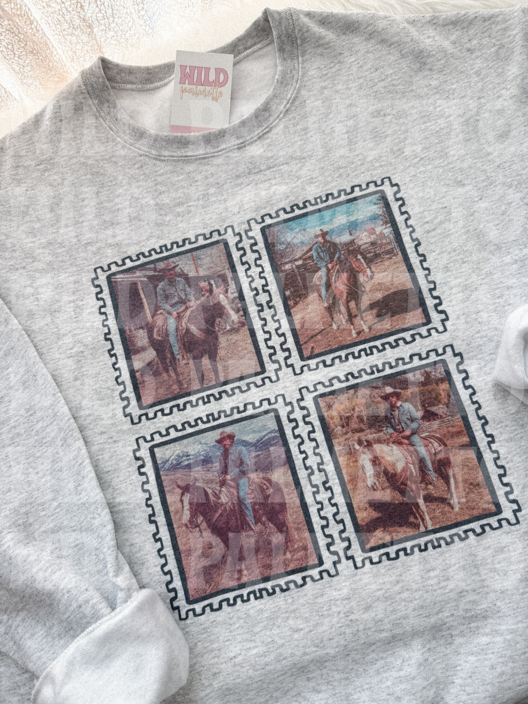 COWBOY STAMPS SWEATSHIRT