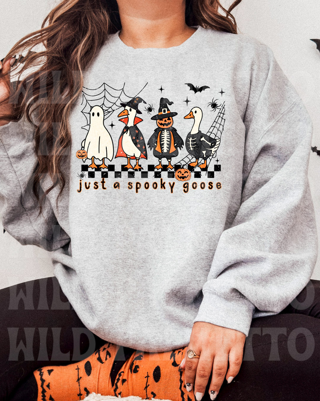 JUST A SPOOKY GOOSE SWEATSHIRT
