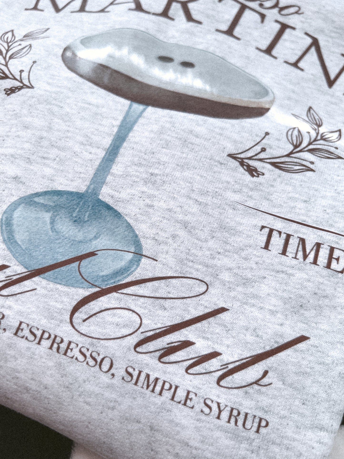 *IMPERFECT SALE* ESPRESSO MARTINI SWEATSHIRT | L | READY TO SHIP