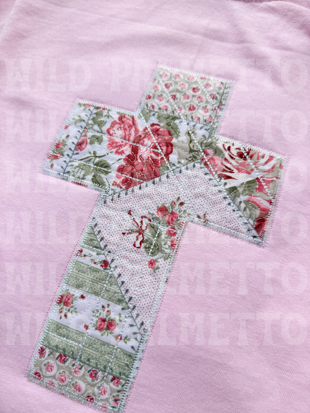EMBROIDERED CROSS TEE *CUSTOMIZABLE*