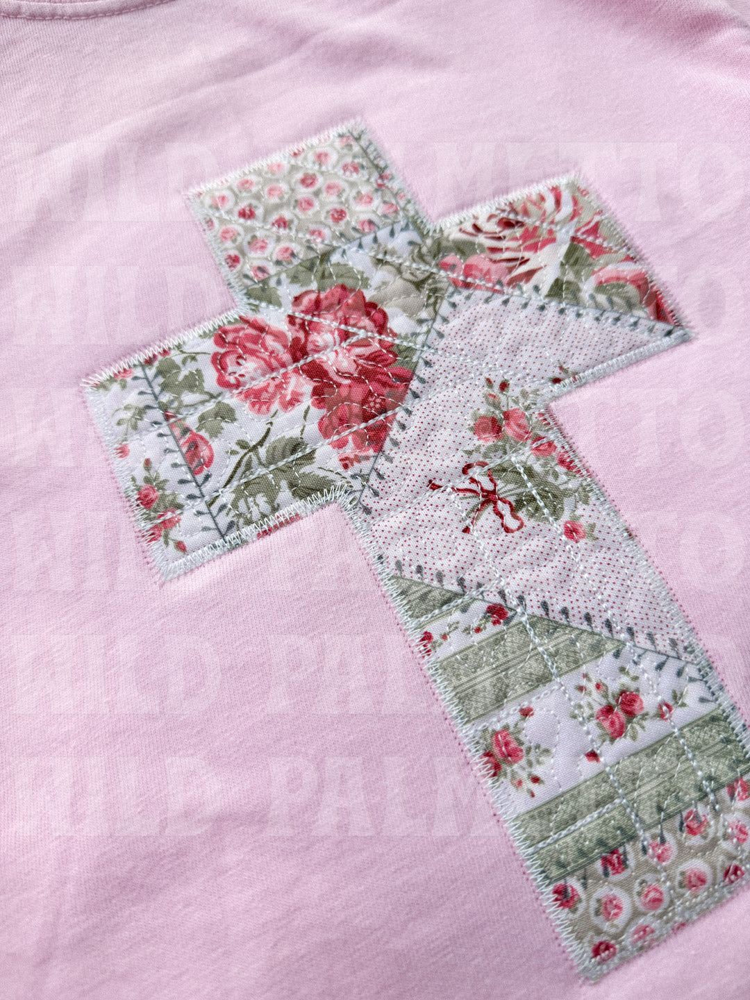EMBROIDERED CROSS TEE *CUSTOMIZABLE*