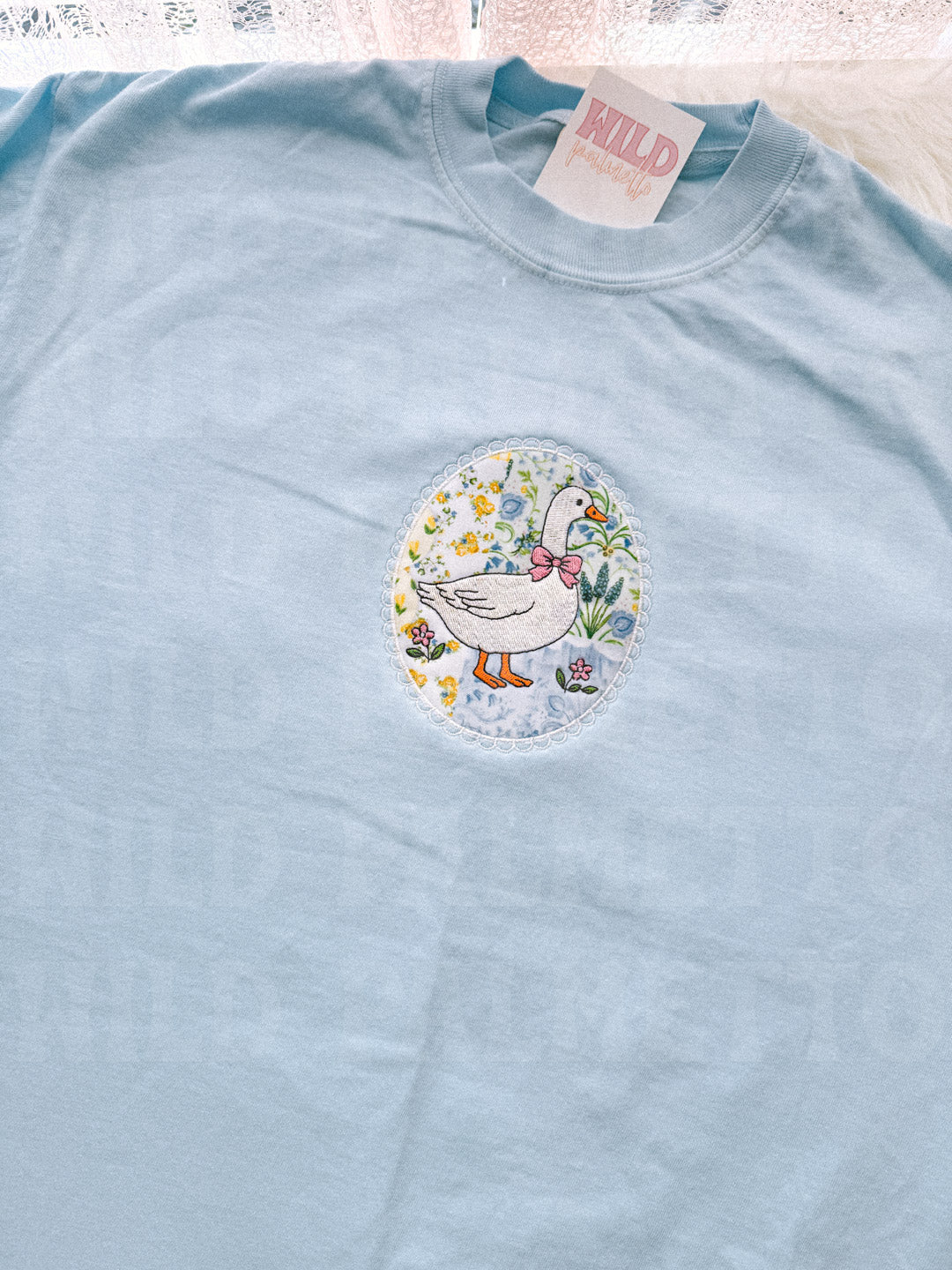 SPRING GOOSE FRAME EMBROIDERED TEE *CUSTOMIZABLE*