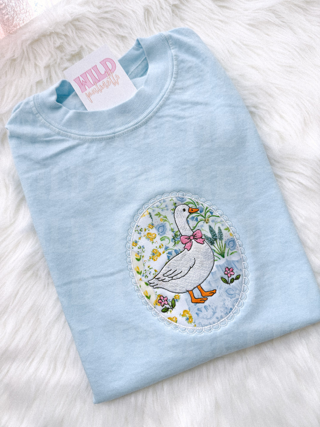SPRING GOOSE FRAME EMBROIDERED TEE *CUSTOMIZABLE*