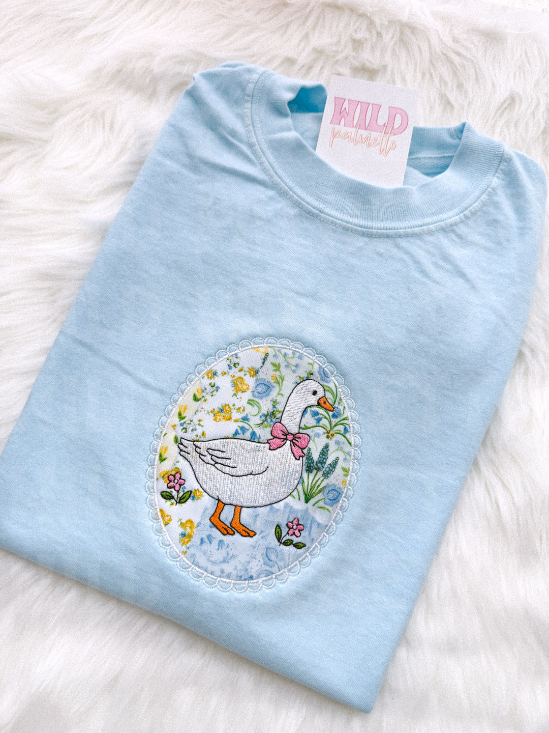 SPRING GOOSE FRAME EMBROIDERED TEE *CUSTOMIZABLE*