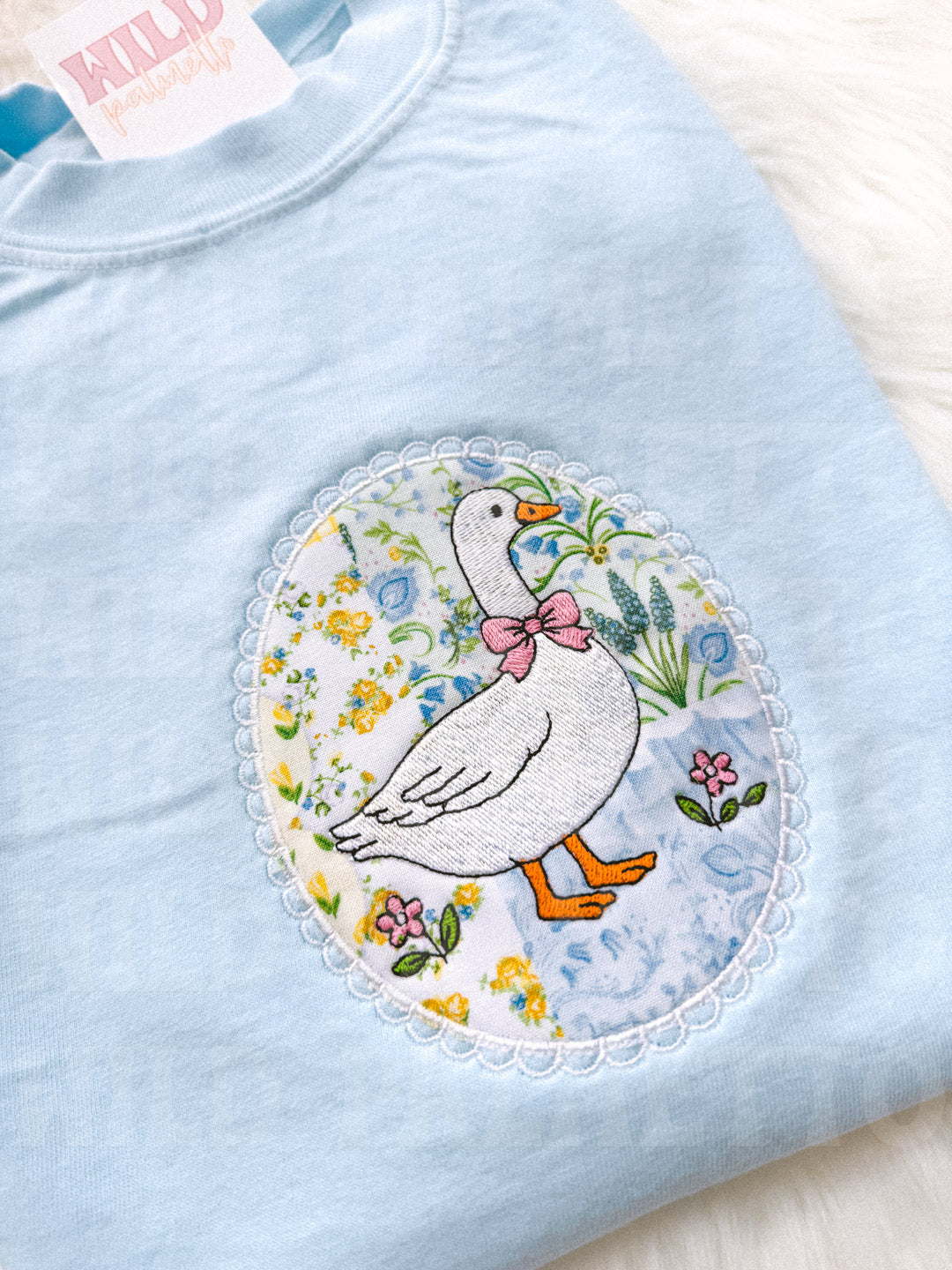 SPRING GOOSE FRAME EMBROIDERED TEE *CUSTOMIZABLE*