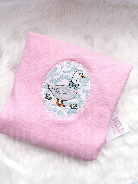 SPRING GOOSE FRAME EMBROIDERED SWEATSHIRT *CUSTOMIZABLE*