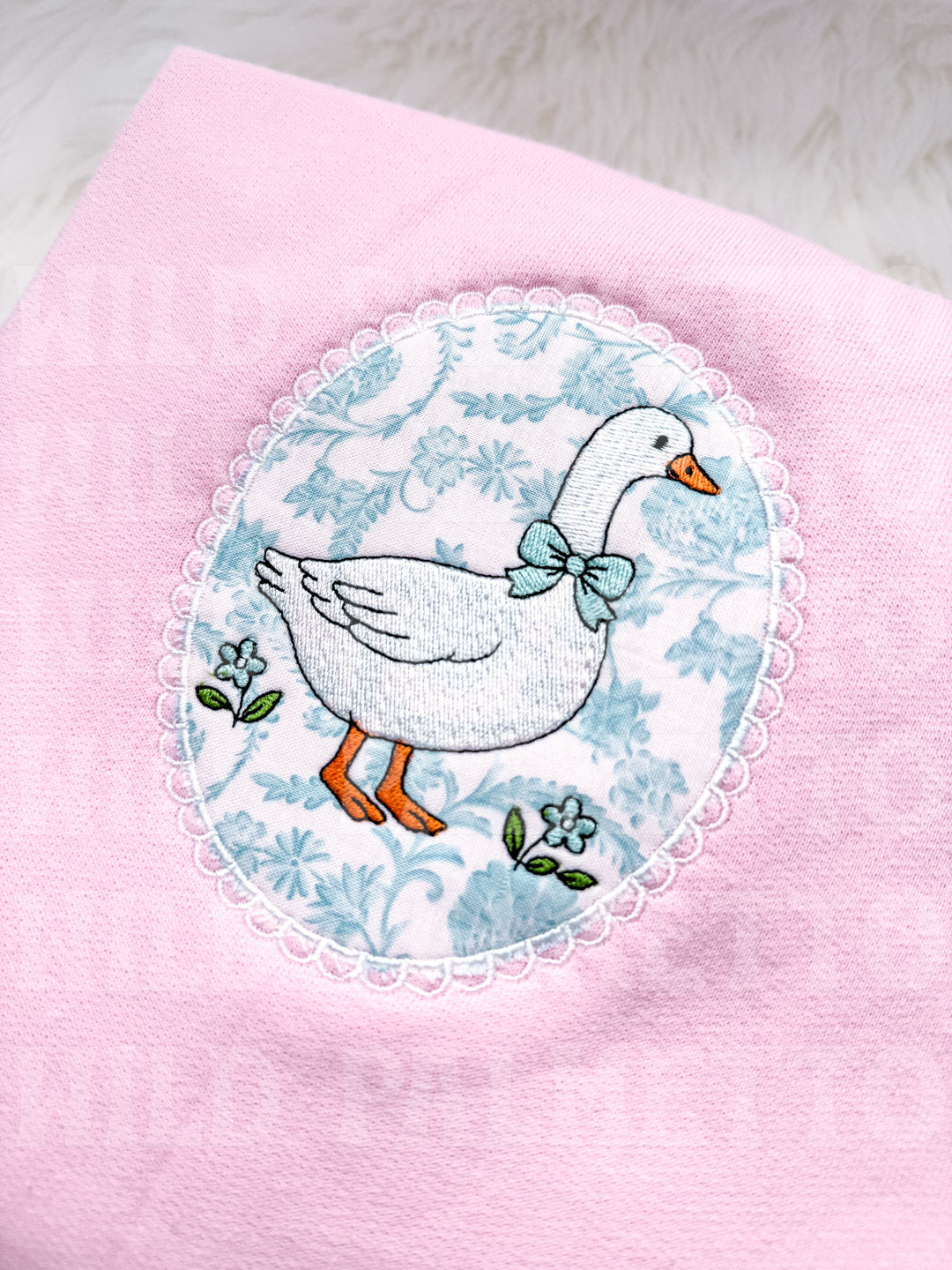 SPRING GOOSE FRAME EMBROIDERED SWEATSHIRT *CUSTOMIZABLE*