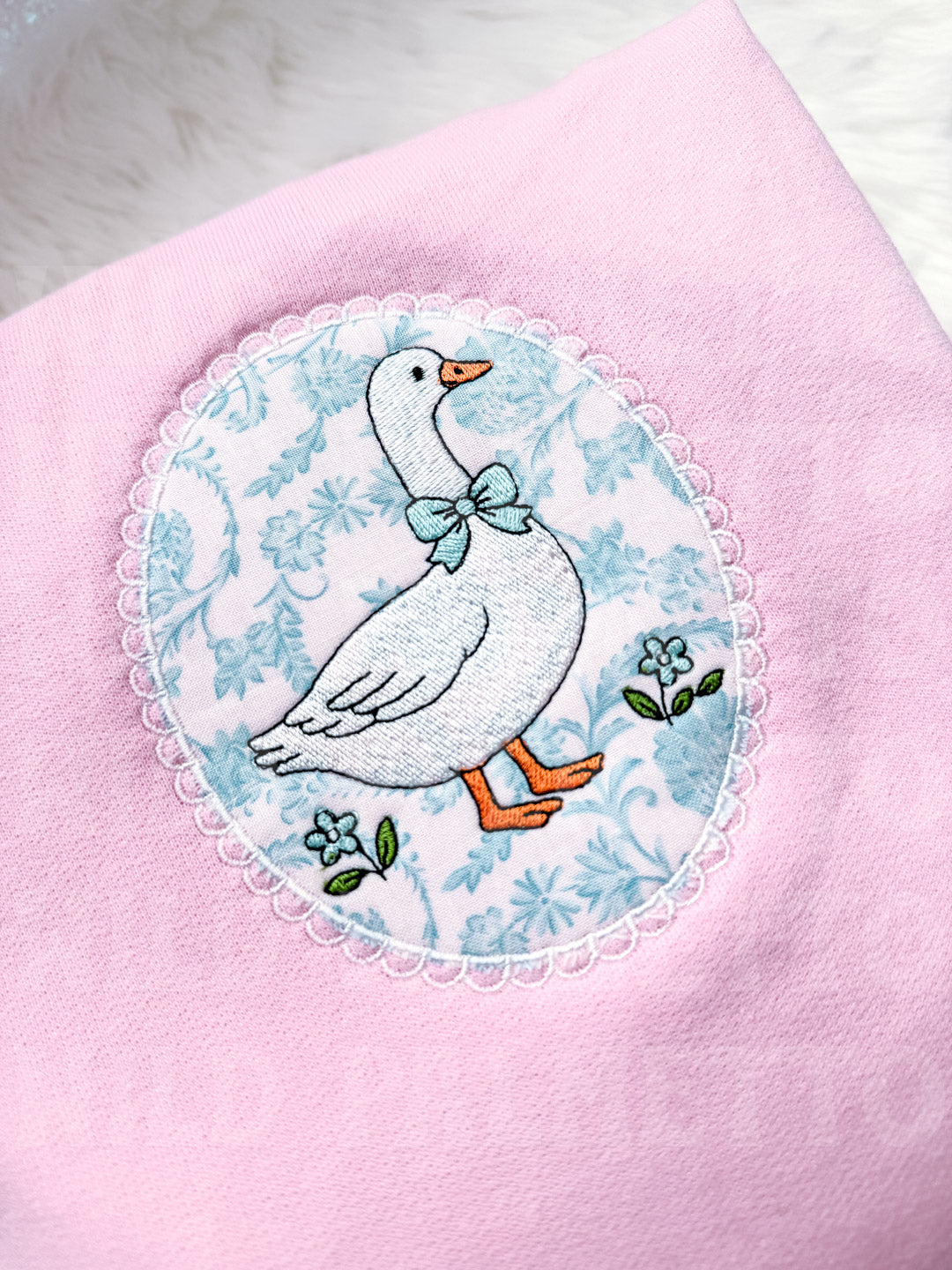 SPRING GOOSE FRAME EMBROIDERED SWEATSHIRT *CUSTOMIZABLE*