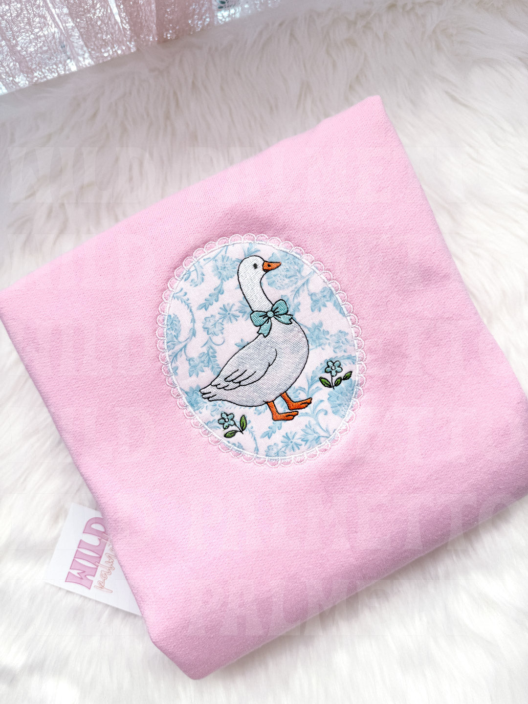SPRING GOOSE FRAME EMBROIDERED SWEATSHIRT *CUSTOMIZABLE*