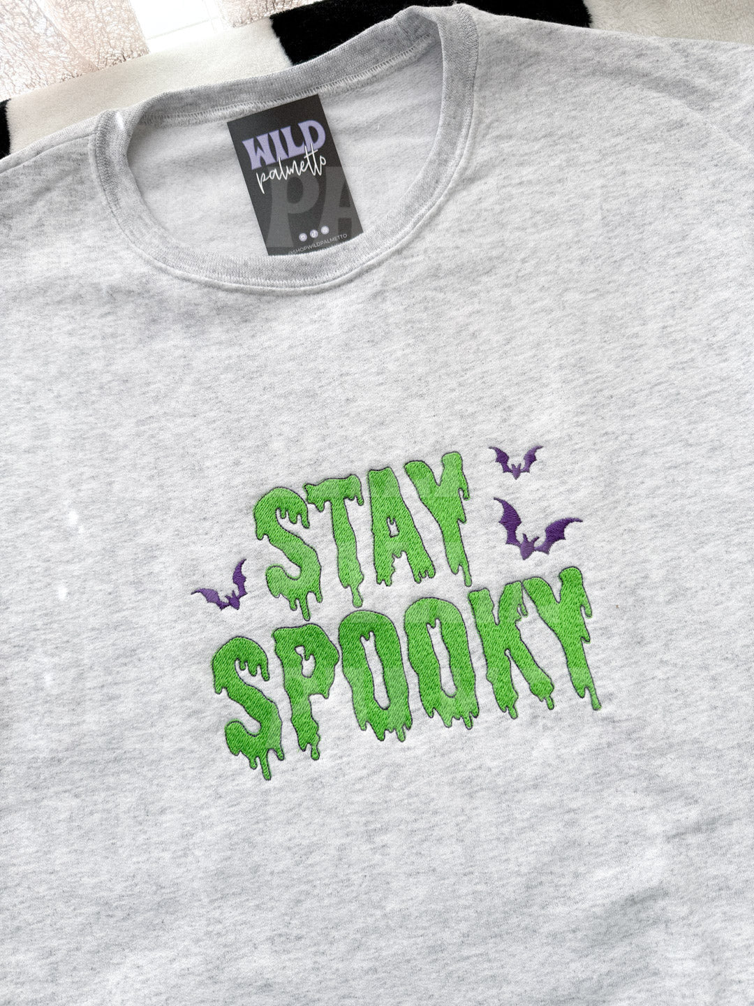 STAY SPOOKY EMBROIDERED SWEATSHIRT
