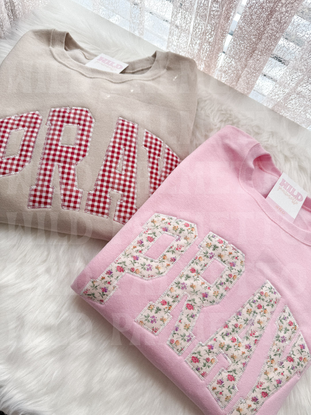 EMBROIDERED PRAY SWEATSHIRT *CUSTOMIZABLE*