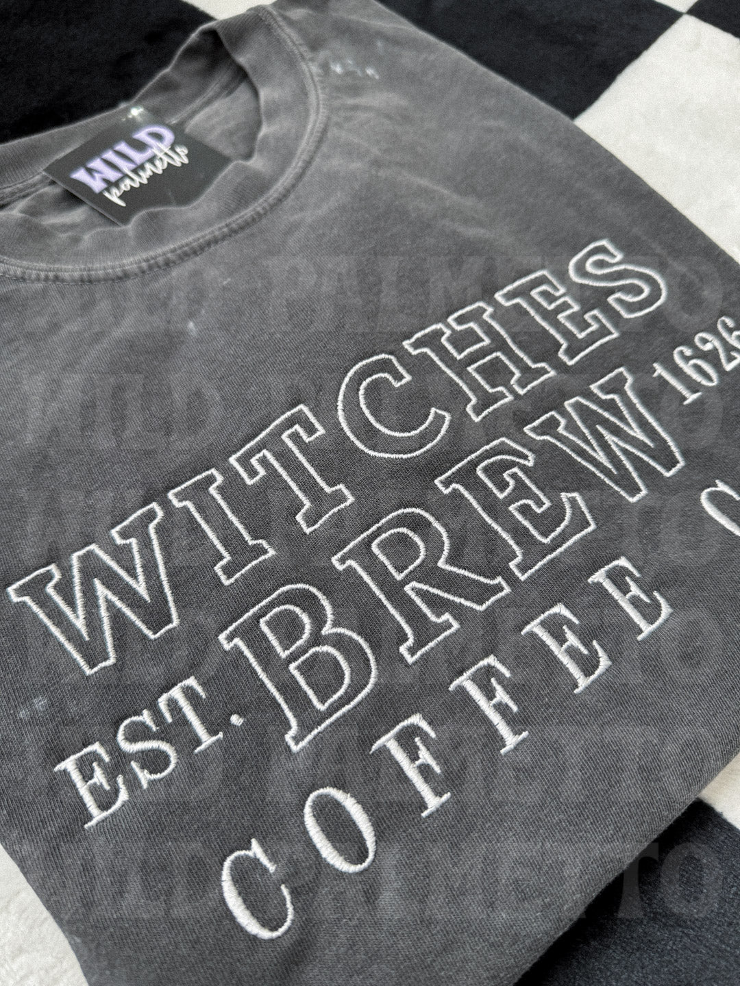 WITCHES BREW EMBROIDERED TEE