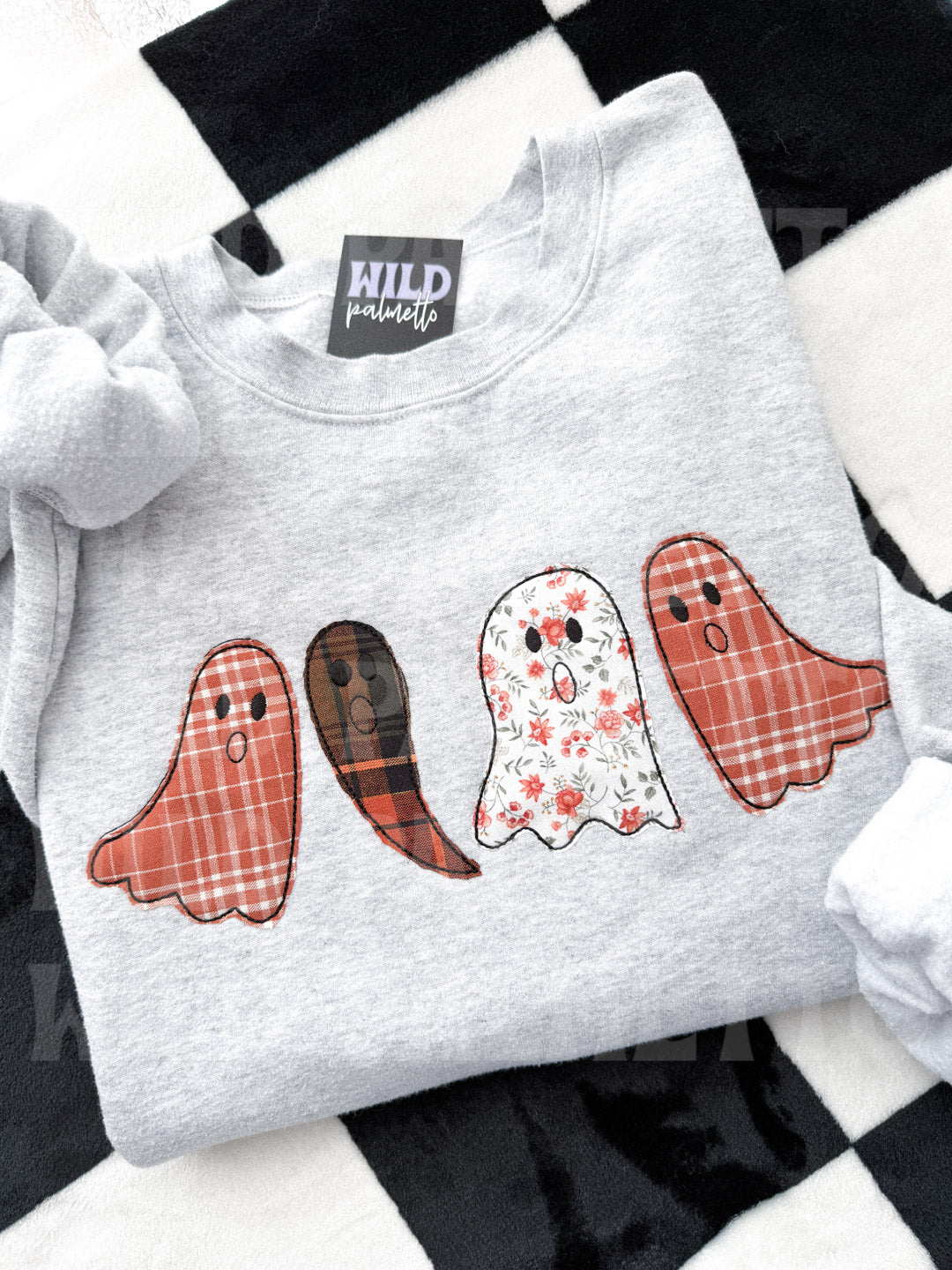 GHOST EMBROIDERED SWEATSHIRT