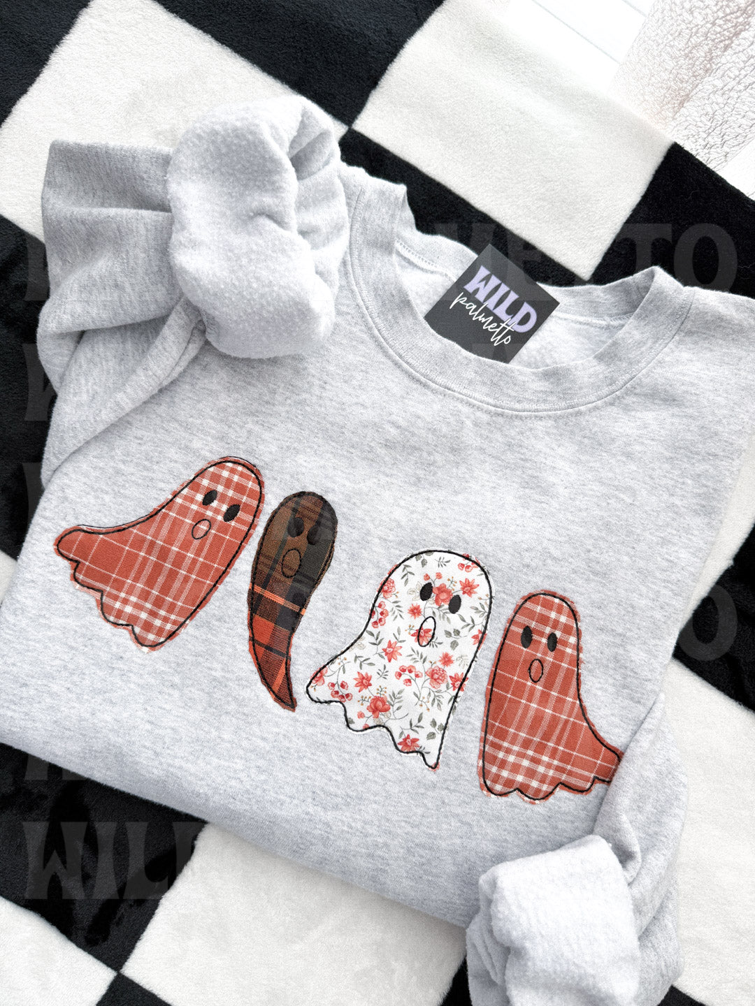 GHOST EMBROIDERED SWEATSHIRT