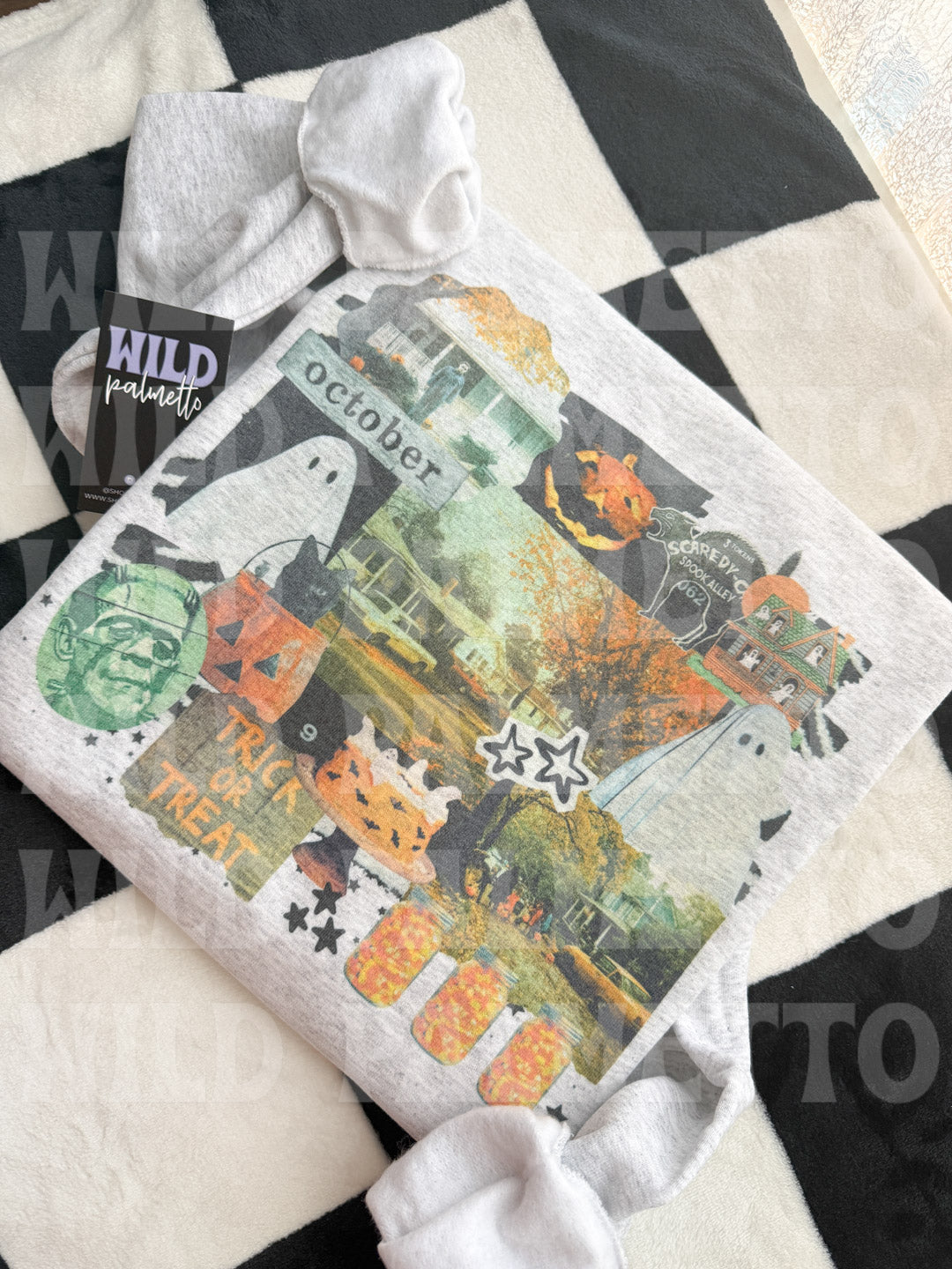 HALLOWEEN COLLAGE SWEATSHIRT