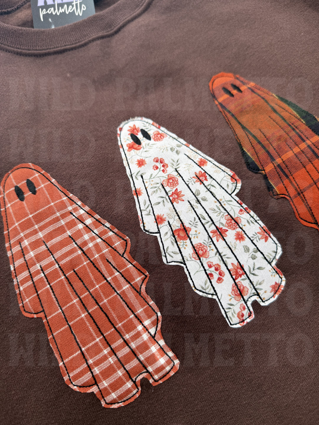 GHOST TRIO EMBROIDERED SWEATSHIRT