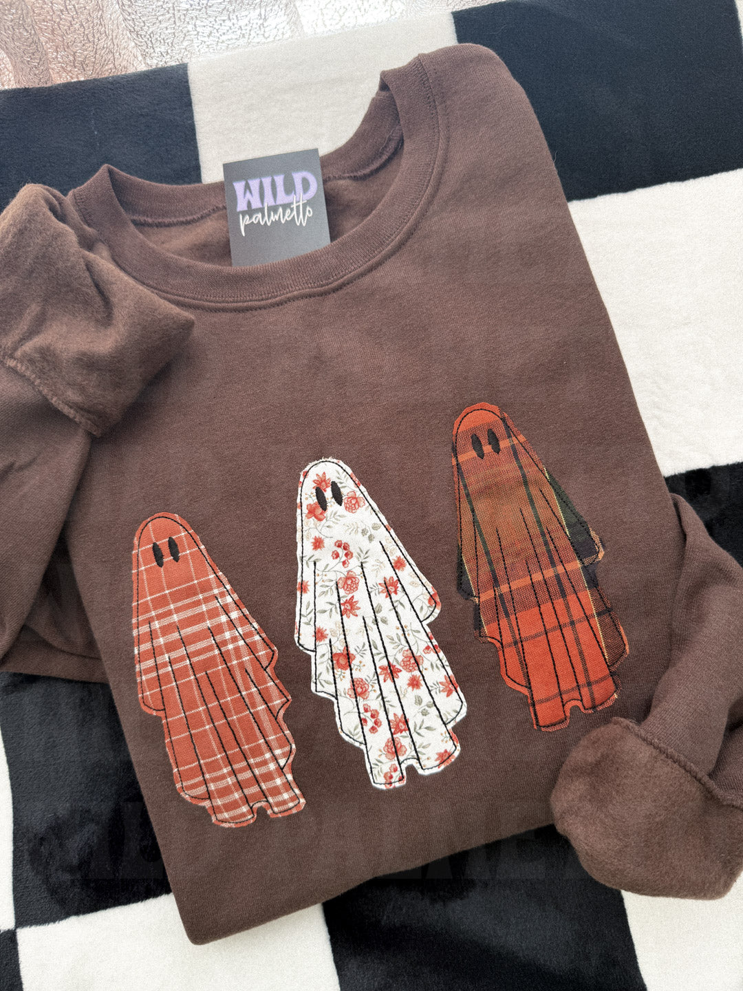 GHOST TRIO EMBROIDERED SWEATSHIRT