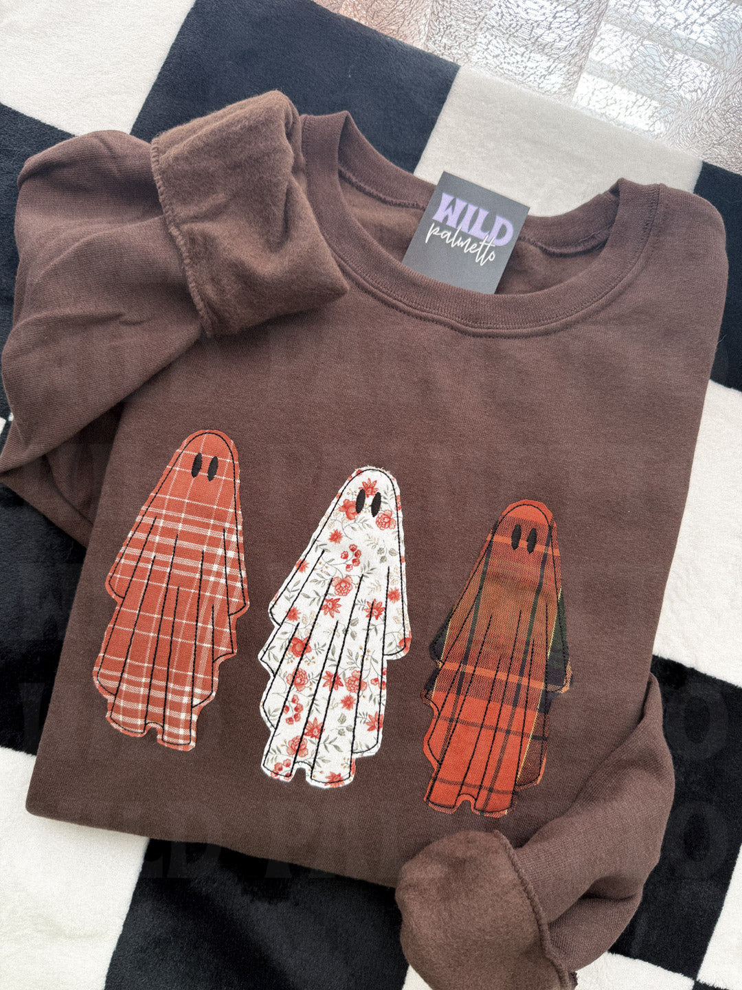 GHOST TRIO EMBROIDERED SWEATSHIRT