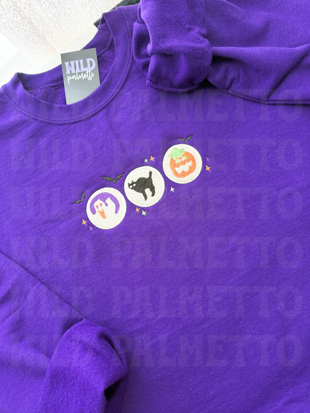 HALLOWEEN SUGAR COOKIE EMBROIDERED SWEATSHIRT