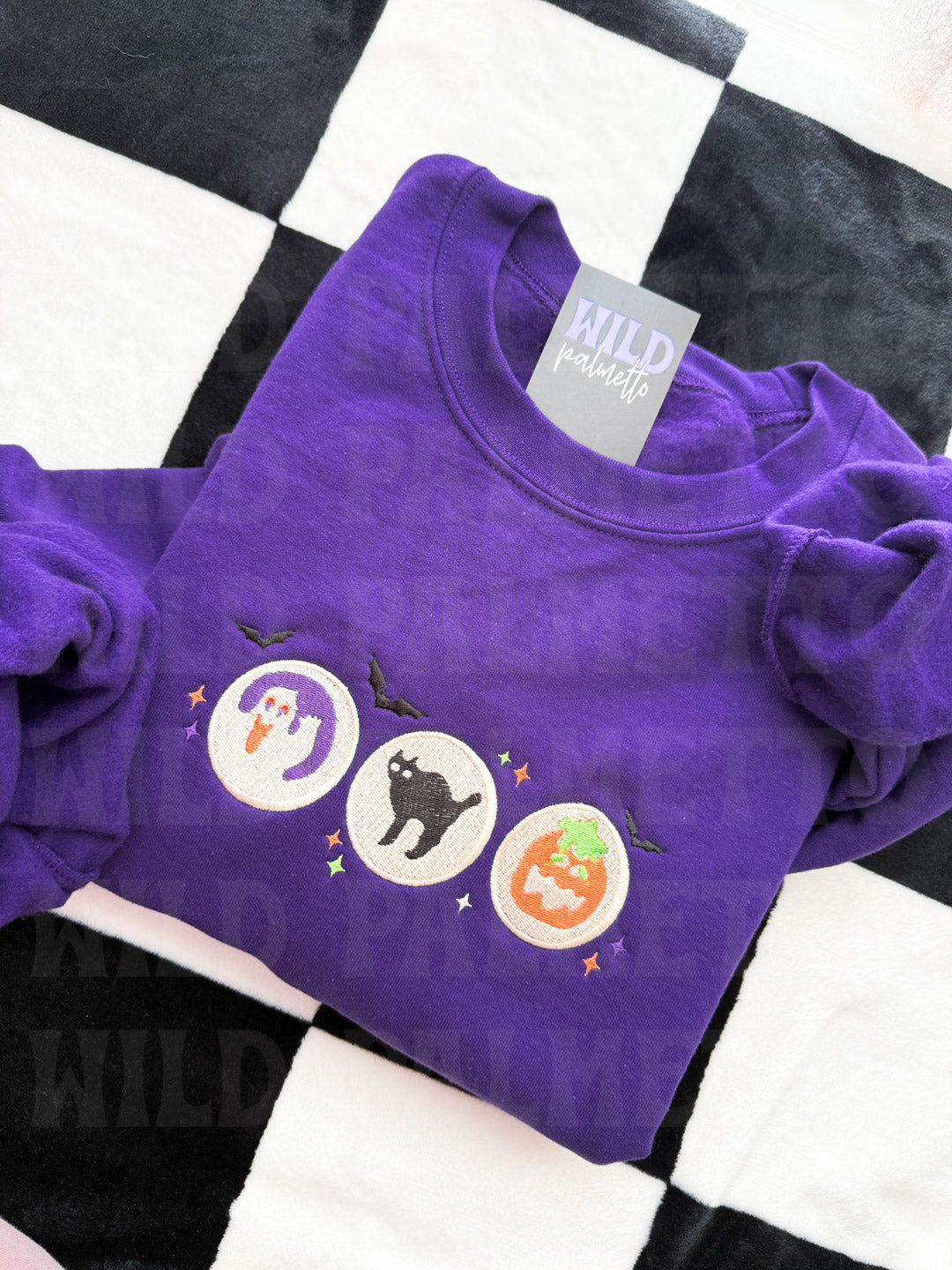 HALLOWEEN SUGAR COOKIE EMBROIDERED SWEATSHIRT