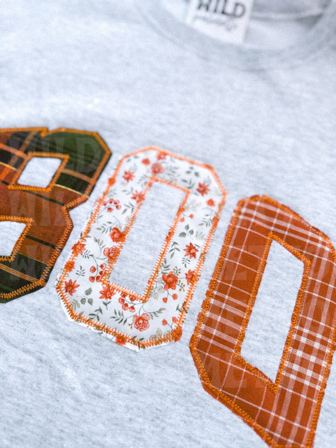 BOO EMBROIDERED SWEATSHIRT