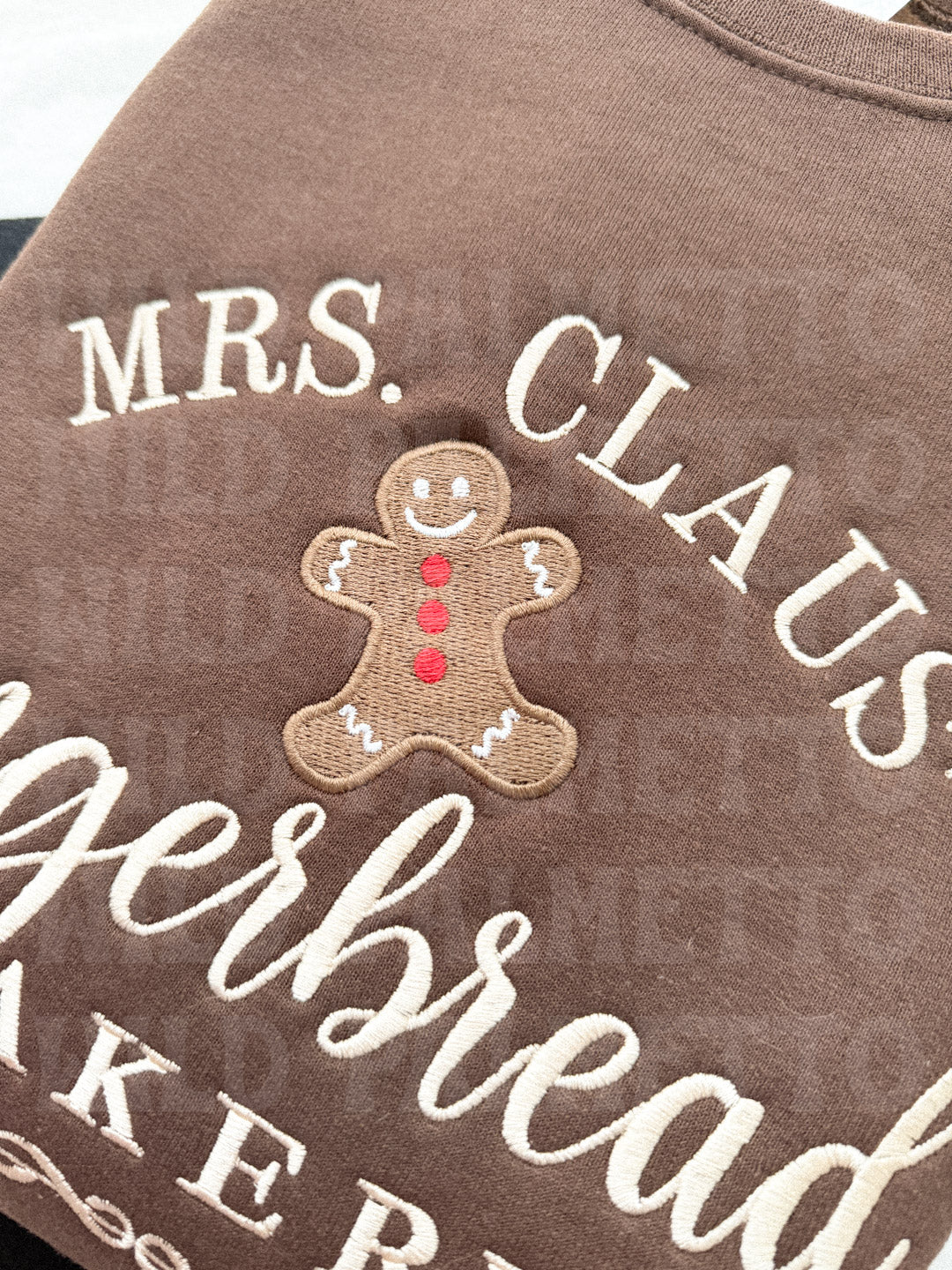 GINGERBREAD BAKERY EMBROIDERED SWEATSHIRT