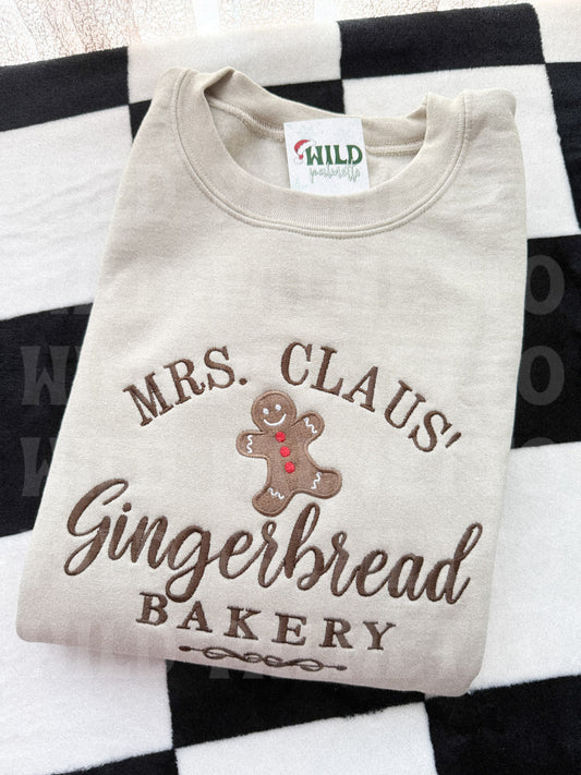 GINGERBREAD BAKERY EMBROIDERED SWEATSHIRT