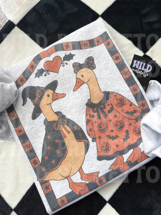 THRIFTY HALLOWEEN GEESE SWEATSHIRT