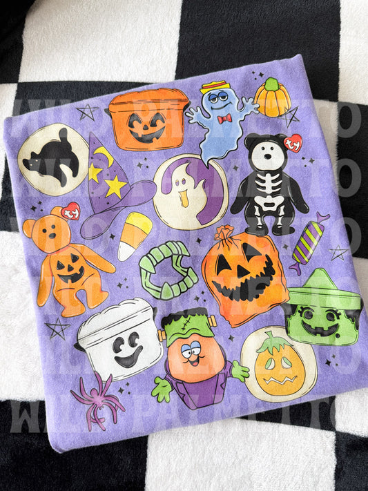 *IMPERFECT SALE* 90'S HALLOWEEN COLLAGE TEE L | READY TO SHIP