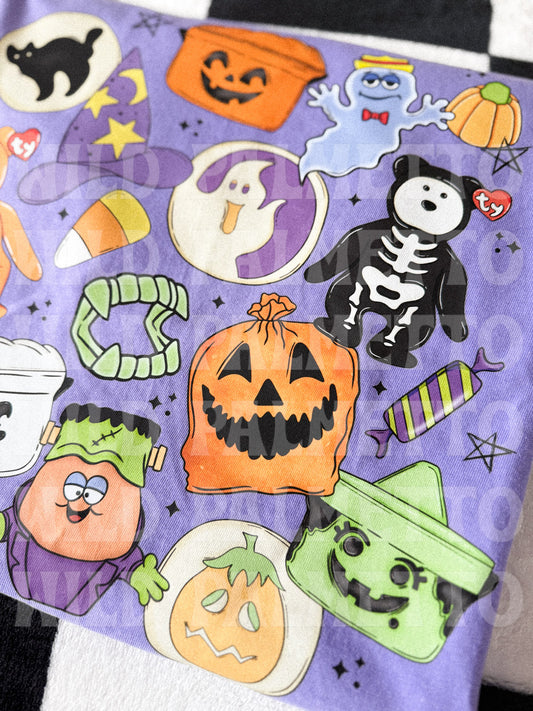 *IMPERFECT SALE* 90'S HALLOWEEN COLLAGE TEE L | READY TO SHIP