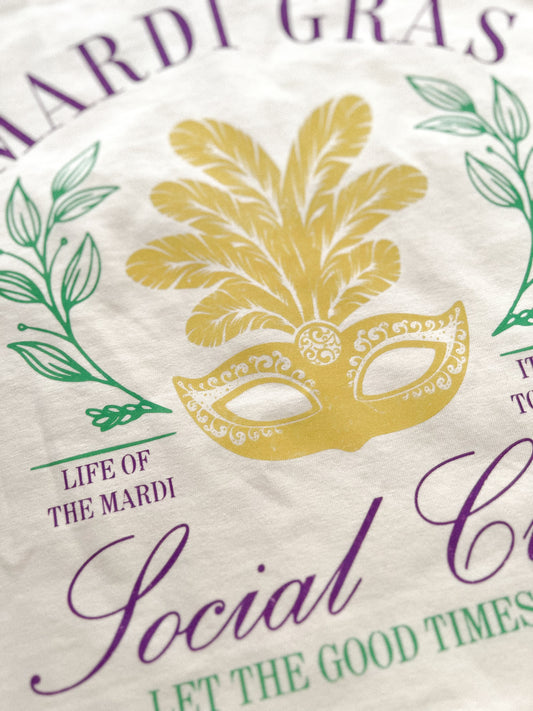 MARDI GRAS SOCIAL CLUB TEE