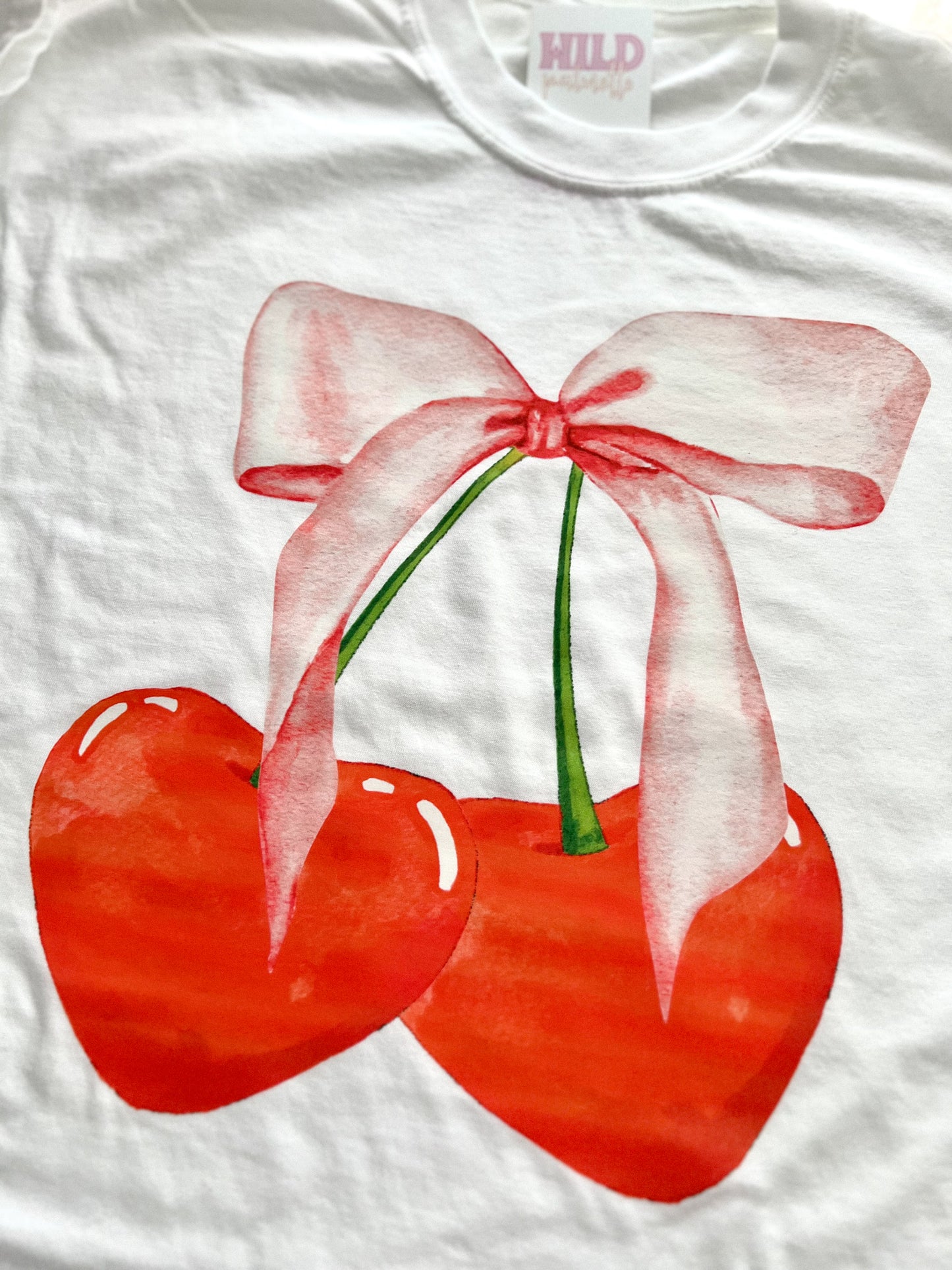 CHERRY BOW TEE