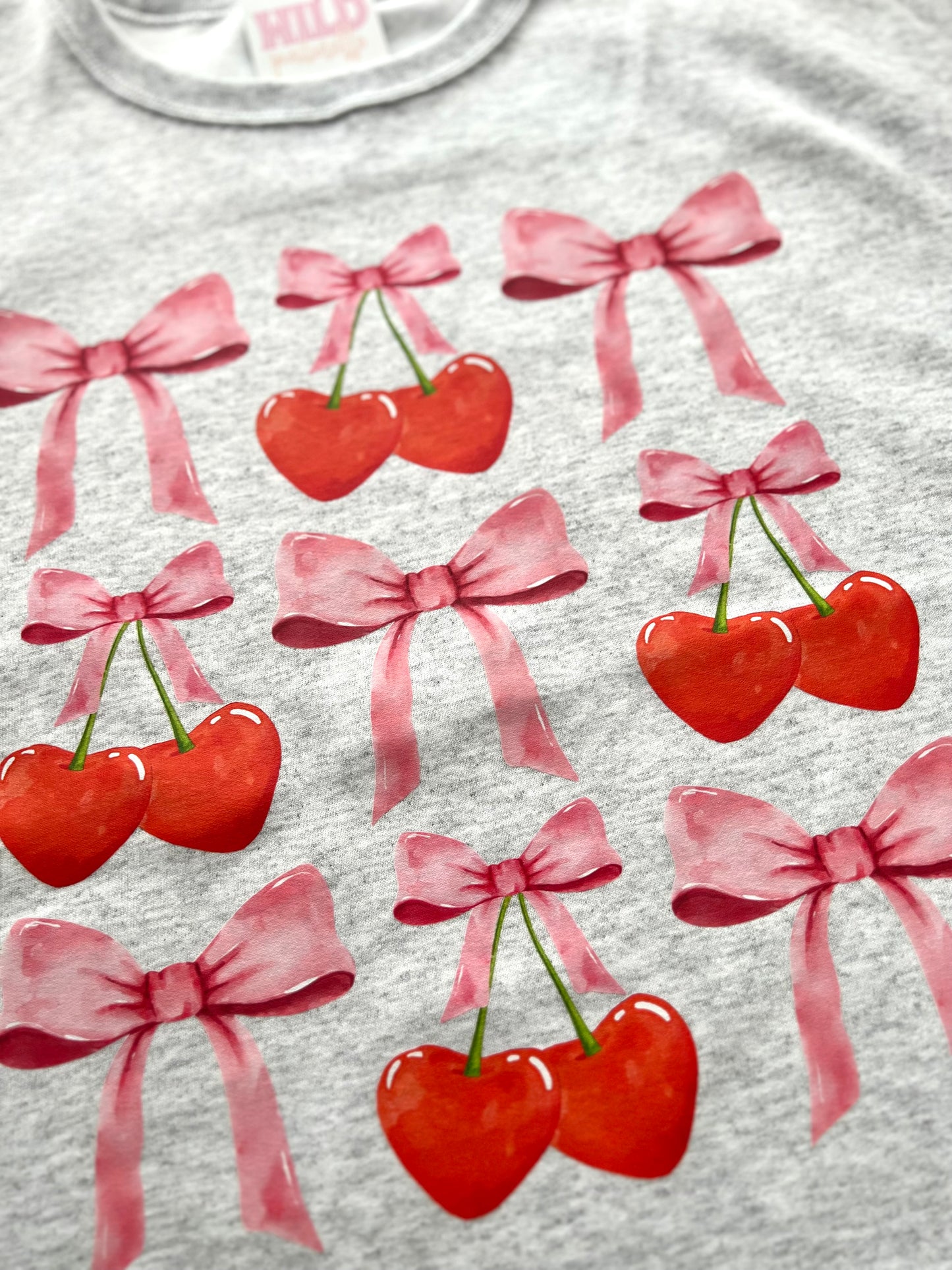 CHERRY BOWS + PINK BOWS SWEATSHIRT