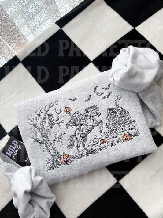HEADLESS HORSEMAN EMBROIDERED SWEATSHIRT