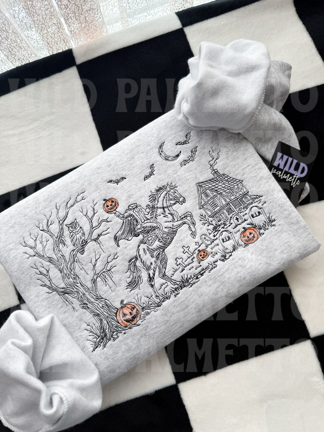 HEADLESS HORSEMAN EMBROIDERED SWEATSHIRT