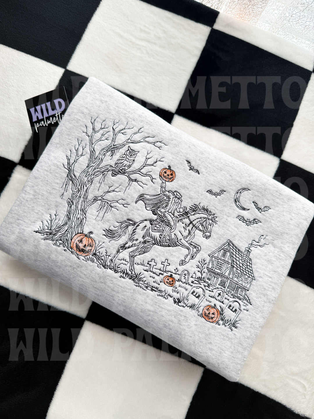 HEADLESS HORSEMAN EMBROIDERED SWEATSHIRT