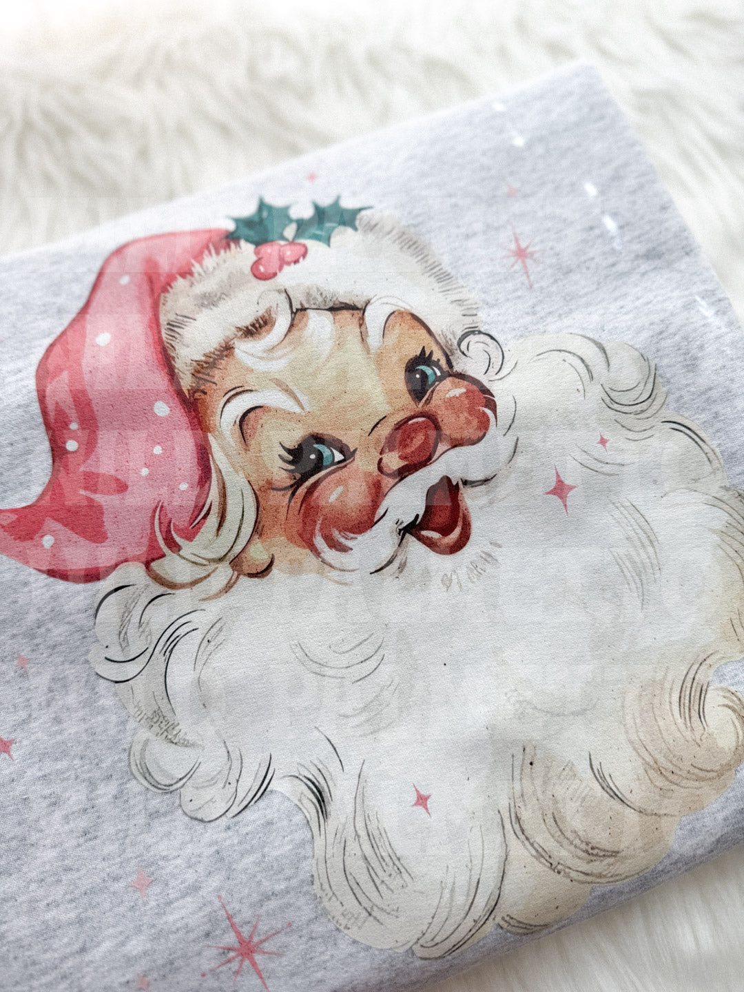 PINK SANTA SWEATSHIRT