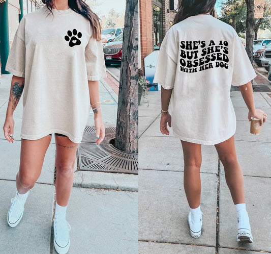 OBSESSED WITH HER DOG TEE