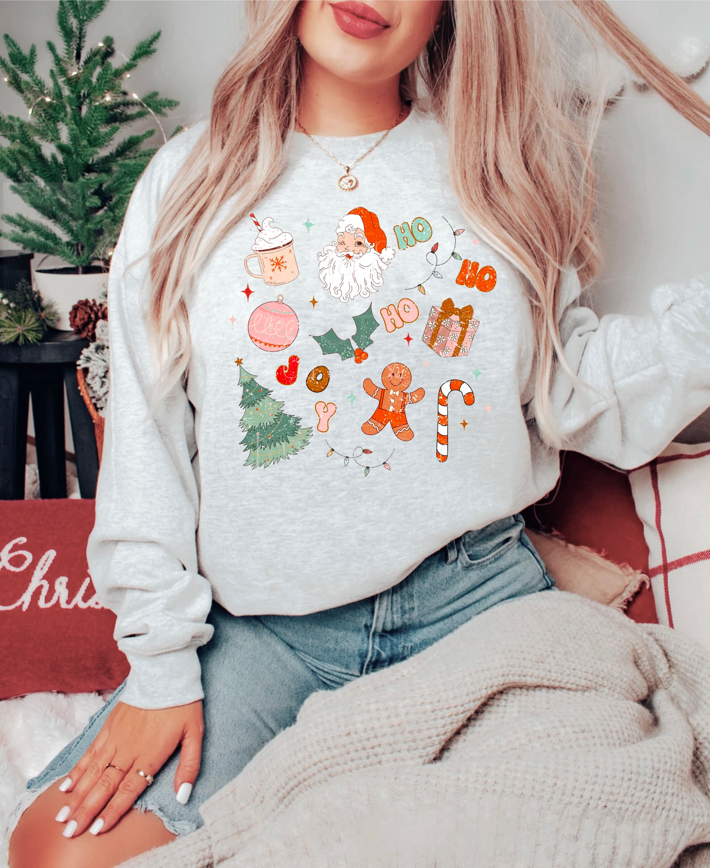 CHRISTMAS COLLAGE SWEATSHIRT